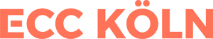 Logo mit dem Text ECC KÖLN in roten Großbuchstaben.